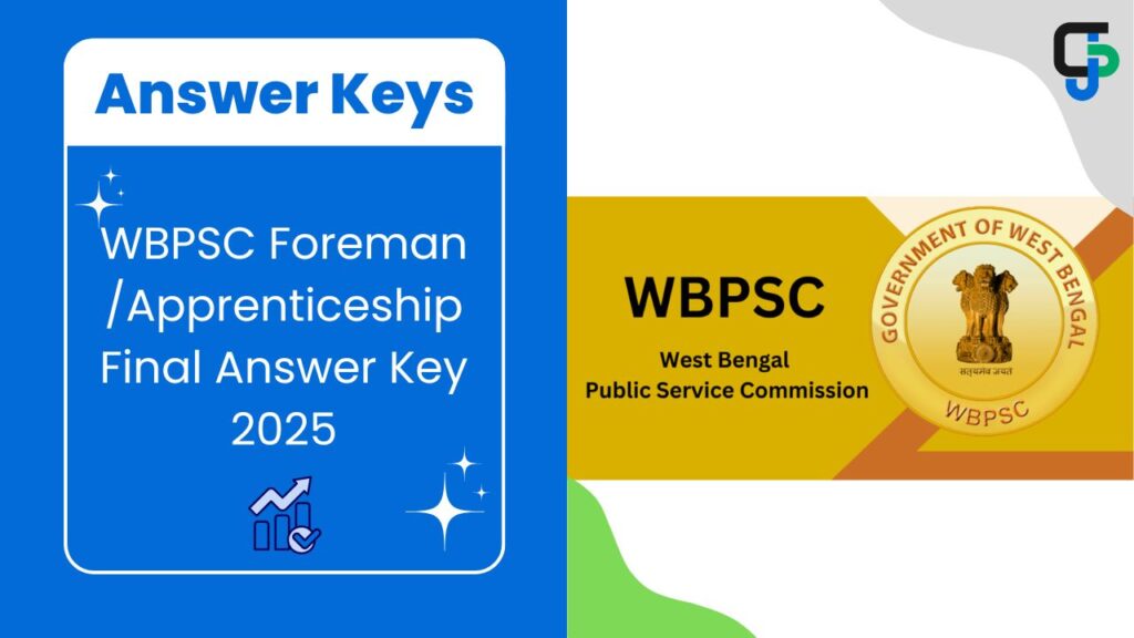 WBPSC Foreman Apprenticeship Final Answer Key 2025