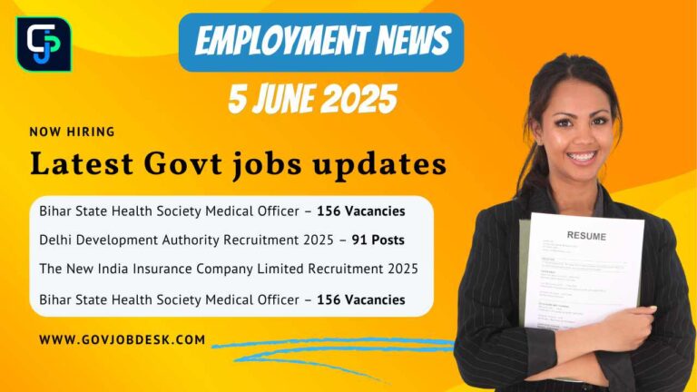 Employment News 5 June 2025 – Latest Govt Job Updates Marketing Blog YouTube Thumbnail